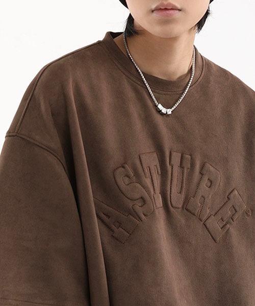 WESTBOY（ウエストボーイ）の「ビッグシルエットロゴTシャツWOK23S3TP06【WB ORIGINALS】（Tシャツ/カットソー・メンズ・ブラウン/ネイビー/ベージュ・L/M/XL）」の17枚目の写真