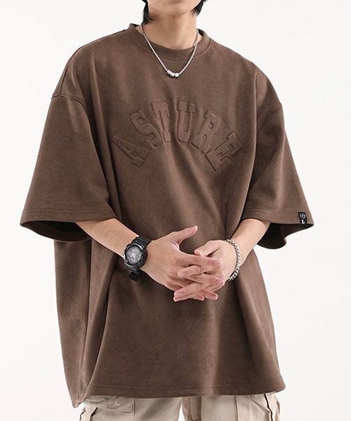 WESTBOY（ウエストボーイ）の「ビッグシルエットロゴTシャツWOK23S3TP06【WB ORIGINALS】（Tシャツ/カットソー・メンズ・ブラウン/ネイビー/ベージュ・L/M/XL）」の13枚目の写真