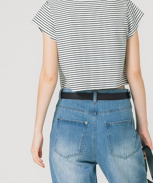 coca（coca）（コカ）の「フェイクレザー太ベルト（ベルト・レディース・ブラウン/ブラック・ONE SIZE）」の7枚目の写真