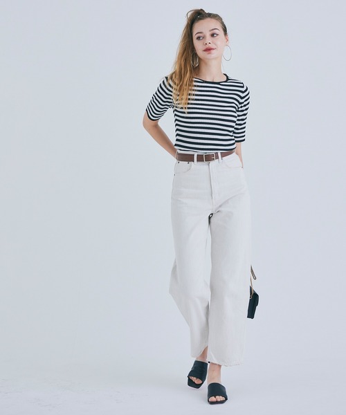 coca（coca）（コカ）の「フェイクレザー太ベルト（ベルト・レディース・ブラウン/ブラック・ONE SIZE）」の10枚目の写真