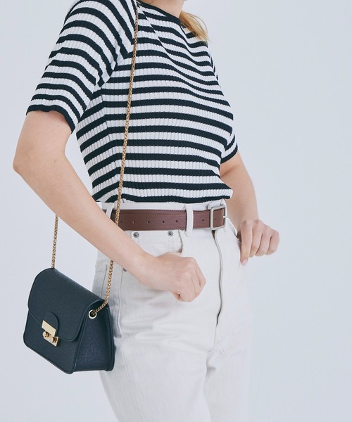 coca（coca）（コカ）の「フェイクレザー太ベルト（ベルト・レディース・ブラウン/ブラック・ONE SIZE）」の11枚目の写真