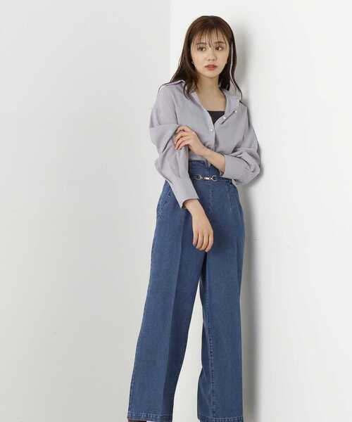 PROPORTION BODY DRESSING（プロポーションボディドレッシング）の「デニムワイドパンツ / 1213230801（その他パンツ・レディース・ブルー/ダークネイビー・MEDIUM/SMALL）」の13枚目の写真