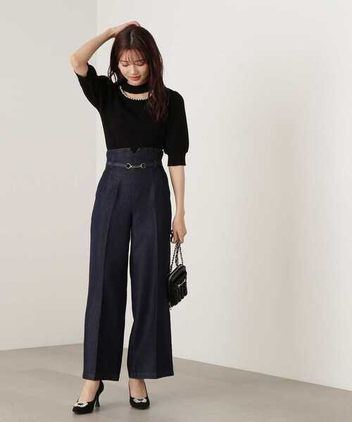 PROPORTION BODY DRESSING（プロポーションボディドレッシング）の「デニムワイドパンツ / 1213230801（その他パンツ・レディース・ブルー/ダークネイビー・MEDIUM/SMALL）」の16枚目の写真