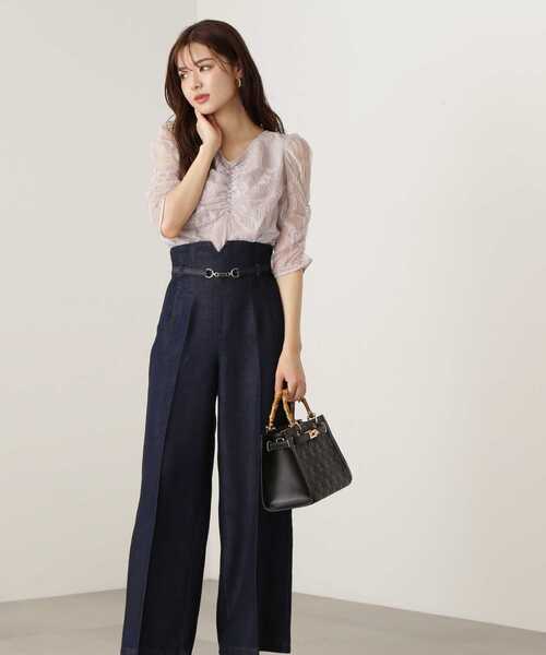 PROPORTION BODY DRESSING（プロポーションボディドレッシング）の「デニムワイドパンツ / 1213230801（その他パンツ・レディース・ブルー/ダークネイビー・MEDIUM/SMALL）」の20枚目の写真