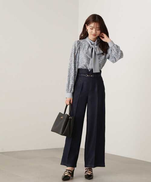 PROPORTION BODY DRESSING（プロポーションボディドレッシング）の「デニムワイドパンツ / 1213230801（その他パンツ・レディース・ブルー/ダークネイビー・MEDIUM/SMALL）」の21枚目の写真