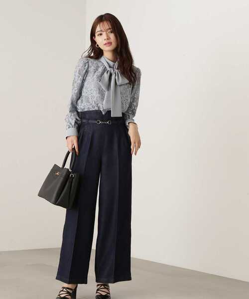 PROPORTION BODY DRESSING（プロポーションボディドレッシング）の「デニムワイドパンツ / 1213230801（その他パンツ・レディース・ブルー/ダークネイビー・MEDIUM/SMALL）」の22枚目の写真