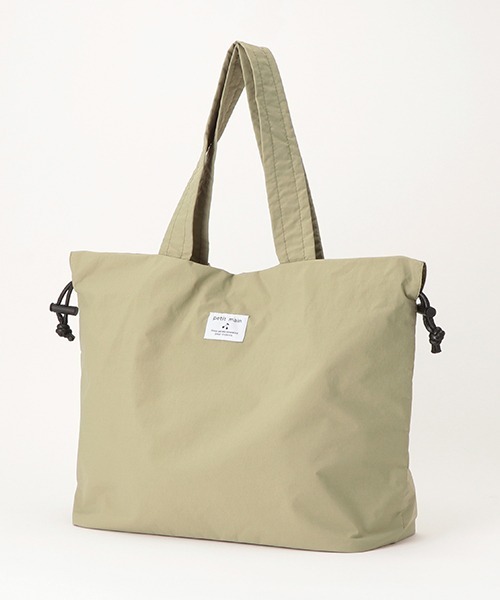 petit main（プティマイン）の「【WEB限定】【プティプラ】ママパパ巾着トートバッグ（トートバッグ・レディース・オリーブ・FREE）」の5枚目の写真