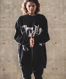 mn2806- Logo jacquard sweater ニット