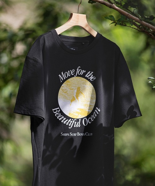 SHIPS.me(シップスミー)の「【ZOZO限定】SHIPS.me: UpDRIFT OCEAN Tee(Tシャツ/カットソー・メンズ・ブラック/ライトホワイト/ホワイト/ホワイト×ブルー/ホワイト×ネイビー/ホワイト×ピンク/ナチュラル/ブラック×イエロー・S/M/L/XL)」の7枚目の写真