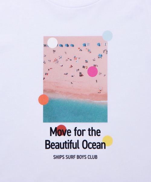 SHIPS.me(シップスミー)の「【ZOZO限定】SHIPS.me: UpDRIFT OCEAN Tee(Tシャツ/カットソー・メンズ・ブラック/ライトホワイト/ホワイト/ホワイト×ブルー/ホワイト×ネイビー/ホワイト×ピンク/ナチュラル/ブラック×イエロー・S/M/L/XL)」の9枚目の写真