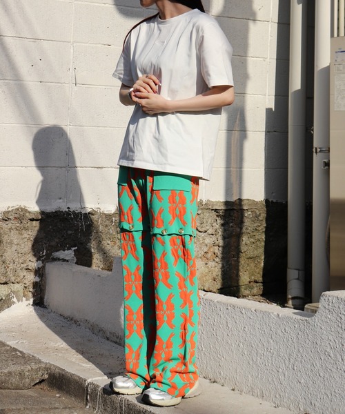 moyan ecri（モヤン エクリ）の「<moyan ecri>2WAYオリジナル柄パンツlucky charm motif multi way knit pants（その他パンツ・レディース・グリーン/ライトグリーン/ブルー・S/M）」の9枚目の写真