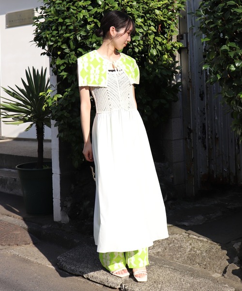 moyan ecri（モヤン エクリ）の「<moyan ecri>2WAYオリジナル柄パンツlucky charm motif multi way knit pants（その他パンツ・レディース・グリーン/ライトグリーン/ブルー・S/M）」の6枚目の写真