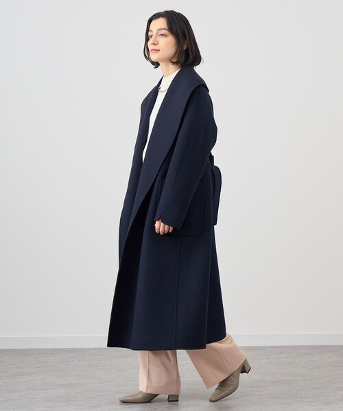 美品　ANAYI ピュアカシミヤ100％　ショールカラーコート 美品 ANAYI ピュアカシミヤ100％ ショールカラーコート - メルカリ