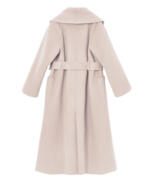 ANAYI ショールカラー ベルテッド コート 女優襟 34 ANAYI ショールカラー ベルテッド コート 女優襟 34