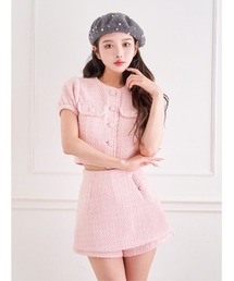 ダーリッチ ツイードトップス Darich（ダーリッチ）の「パフショルツイードトップス（その他