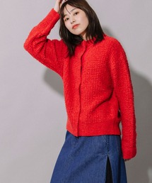 Munich | リングヤーンループ編みニットクルーネックカーディガン(カーディガン/ボレロ)