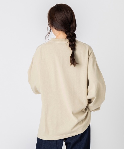 L.L.Bean（エルエルビーン）の「【JAPAN EDITION】ユニオン・ロングスリーブ・Tシャツ（Tシャツ/カットソー・レディース・ホワイト/ベージュ/グリーン/ライトグレー/ネイビー/ネイビー系・MEDIUM）」の8枚目の写真