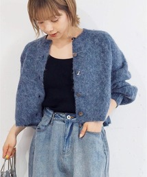 tiptop | 【wool】シャギーショート丈カーディガン(カーディガン/ボレロ)