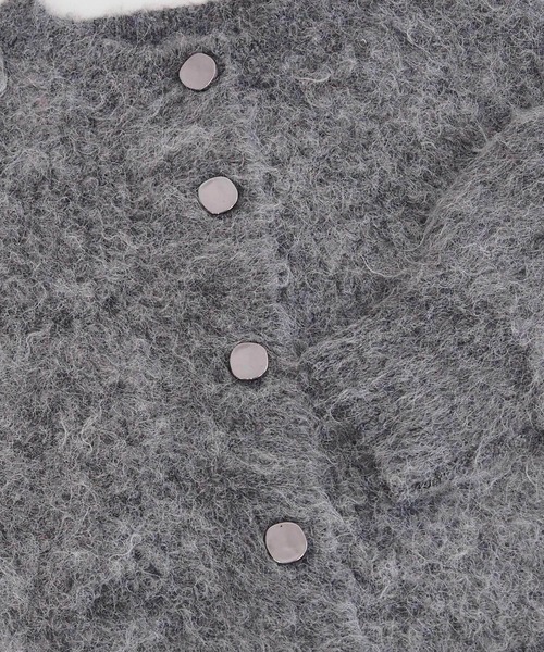 tiptop(ティップトップ)の「【wool】シャギーショート丈カーディガン(カーディガン/ボレロ・レディース・ピンク/ライム/チャコールグレー/アイボリー/ブルー系その他/グレー/グリーン・FREE)」の18枚目の写真