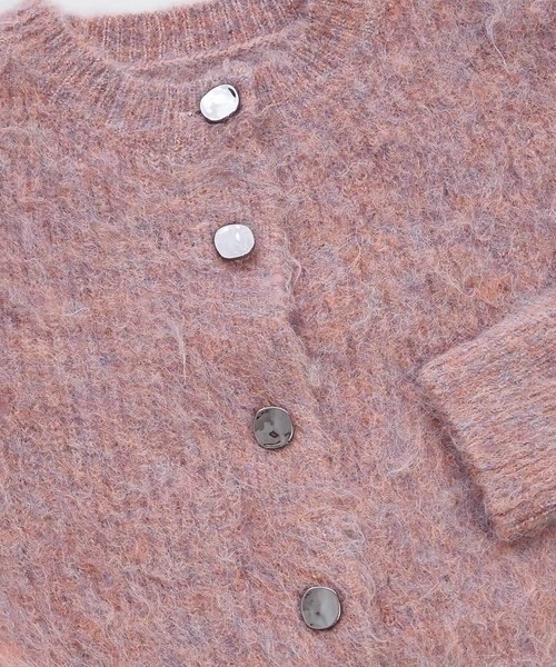 tiptop(ティップトップ)の「【wool】シャギーショート丈カーディガン(カーディガン/ボレロ・レディース・ピンク/ライム/チャコールグレー/アイボリー/ブルー系その他/グレー/グリーン・FREE)」の12枚目の写真