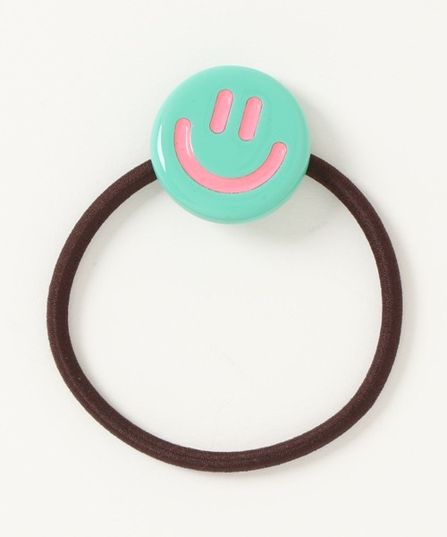 VIBGYOR Women（ヴィブジョー　ウィメン）の「【urge select】ニコちゃん スマイル カラフル ヘアゴム【8色展開】（ヘアゴム・レディース・イエロー/ホワイト/ブルー/グリーン/ブラック/パープル/ブラウン/ピンク・FREE）」の16枚目の写真