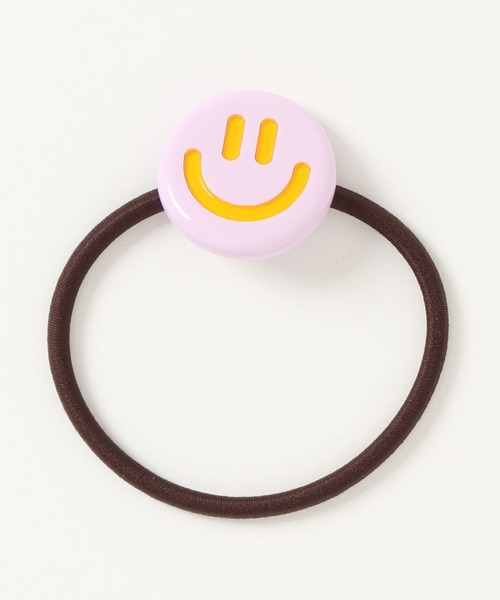 VIBGYOR Women（ヴィブジョー　ウィメン）の「【urge select】ニコちゃん スマイル カラフル ヘアゴム【8色展開】（ヘアゴム・レディース・イエロー/ホワイト/ブルー/グリーン/ブラック/パープル/ブラウン/ピンク・FREE）」の14枚目の写真