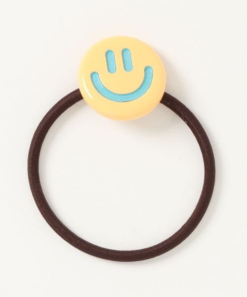 VIBGYOR Women（ヴィブジョー　ウィメン）の「【urge select】ニコちゃん スマイル カラフル ヘアゴム【8色展開】（ヘアゴム・レディース・イエロー/ホワイト/ブルー/グリーン/ブラック/パープル/ブラウン/ピンク・FREE）」の11枚目の写真