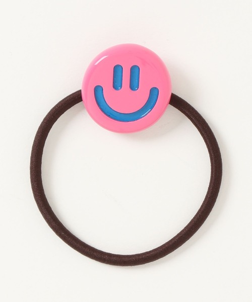 VIBGYOR Women（ヴィブジョー　ウィメン）の「【urge select】ニコちゃん スマイル カラフル ヘアゴム【8色展開】（ヘアゴム・レディース・イエロー/ホワイト/ブルー/グリーン/ブラック/パープル/ブラウン/ピンク・FREE）」の10枚目の写真