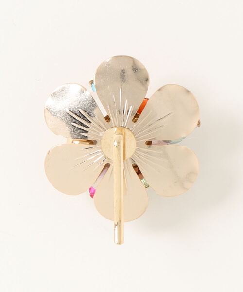 セール】コットンパール×パーツMIXフラワーヘアカフ（ヘアゴム