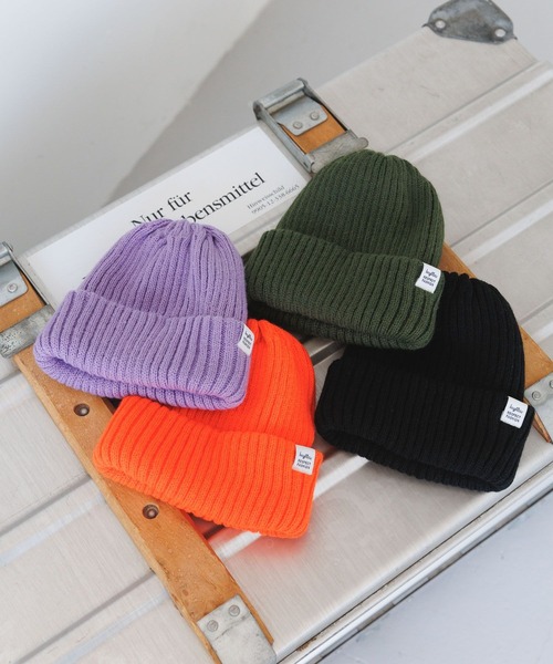 BAYFLOW（ベイフロー）の「ニットワッチ（KIDS）（ニットキャップ/ビーニー・キッズ・ブラック/パープル/オレンジ/カーキ・FREE）」の18枚目の写真