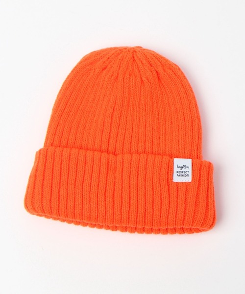 BAYFLOW（ベイフロー）の「ニットワッチ（KIDS）（ニットキャップ/ビーニー・キッズ・ブラック/パープル/オレンジ/カーキ・FREE）」の6枚目の写真