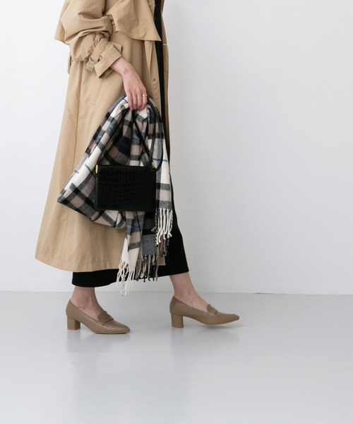 welleg（ウェレッグ）の「幅たっぷり 大判チェックストール（ストール/ショール・レディース・ブラウン系/イエロー系/ブルー系/グレー系/アイボリー系/ベージュ系/グリーン系・フリー）」の12枚目の写真