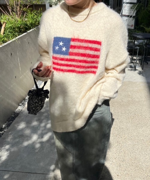 nemne store（ネンネストア）の「【低身長サイズあり】アソートモチーフニット（ニット/セーター・レディース・ブルー/グレー/ネイビー系2/アイボリー系2/ネイビー系3/グレー系その他/アイボリー系1/ネイビー系1/スミクロ・SMALL/MEDIUM）」の20枚目の写真