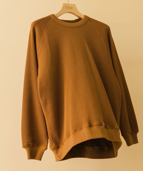 URBAN RESEARCH DOORS（アーバンリサーチドアーズ）の「『XLサイズあり』『UR TECH』ワッフルロングスリーブTシャツ（Tシャツ/カットソー・メンズ・ベージュ系その他/オレンジ/ブルー系その他/チャコールグレー・X-LARGE/LARGE/MEDIUM）」の4枚目の写真