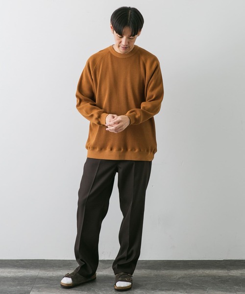 URBAN RESEARCH DOORS（アーバンリサーチドアーズ）の「『XLサイズあり』『UR TECH』ワッフルロングスリーブTシャツ（Tシャツ/カットソー・メンズ・ベージュ系その他/オレンジ/ブルー系その他/チャコールグレー・X-LARGE/LARGE/MEDIUM）」の13枚目の写真