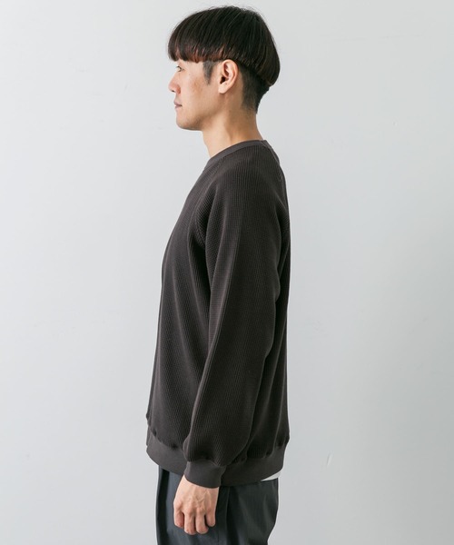 URBAN RESEARCH DOORS（アーバンリサーチドアーズ）の「『XLサイズあり』『UR TECH』ワッフルロングスリーブTシャツ（Tシャツ/カットソー・メンズ・ベージュ系その他/オレンジ/ブルー系その他/チャコールグレー・X-LARGE/LARGE/MEDIUM）」の21枚目の写真