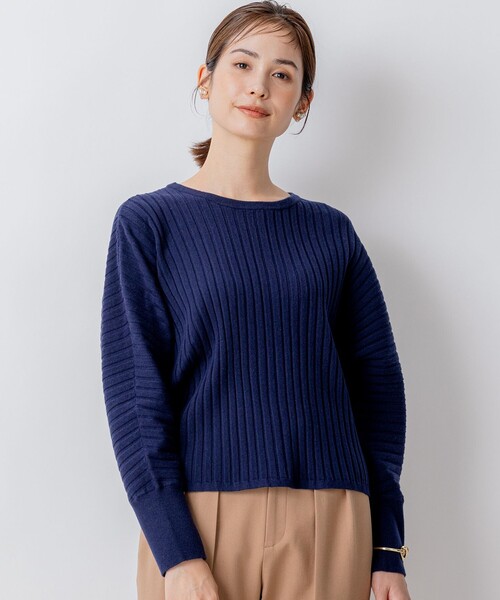 【セール】BOREROリブドルマン ニット（ニット/セーター）｜組曲（クミキョク）