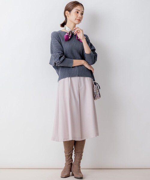 【セール】BOREROリブドルマン ニット（ニット/セーター）｜組曲（クミキョク）