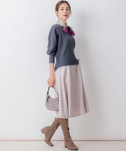 【セール】BOREROリブドルマン ニット（ニット/セーター）｜組曲（クミキョク）