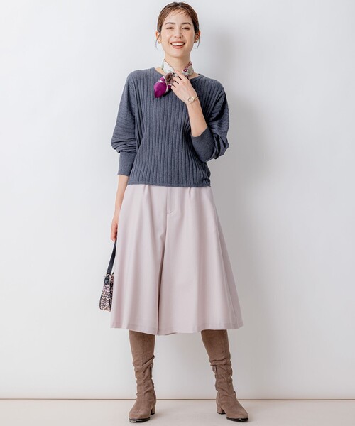 【セール】BOREROリブドルマン ニット（ニット/セーター）｜組曲（クミキョク）