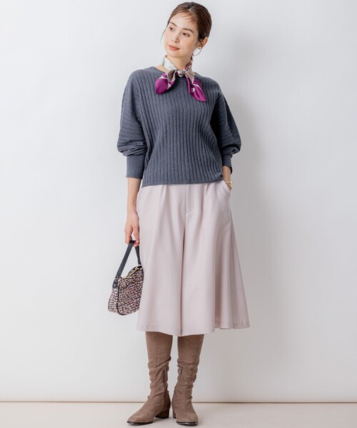 【セール】BOREROリブドルマン ニット（ニット/セーター）｜組曲（クミキョク）