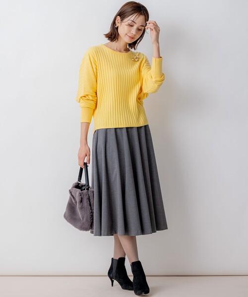 【セール】BOREROリブドルマン ニット（ニット/セーター）｜組曲（クミキョク）