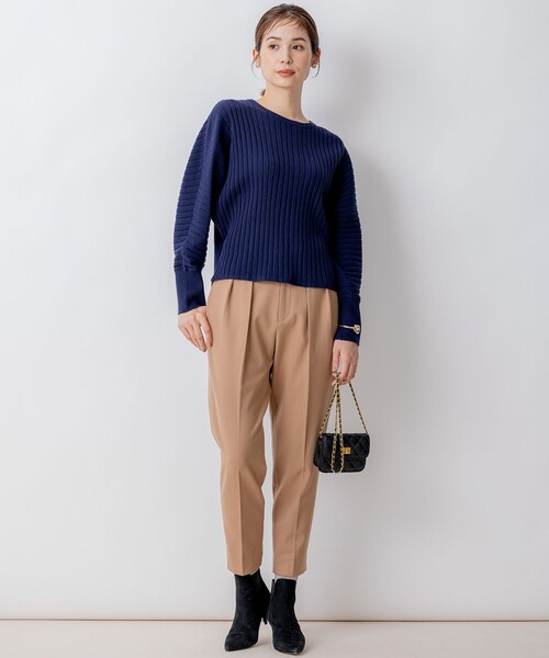 【セール】BOREROリブドルマン ニット（ニット/セーター）｜組曲（クミキョク）