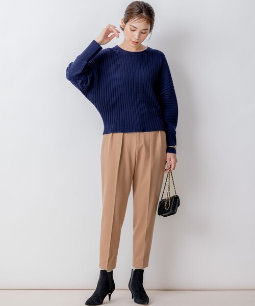 【セール】BOREROリブドルマン ニット（ニット/セーター）｜組曲（クミキョク）