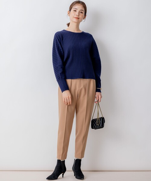 【セール】BOREROリブドルマン ニット（ニット/セーター）｜組曲（クミキョク）