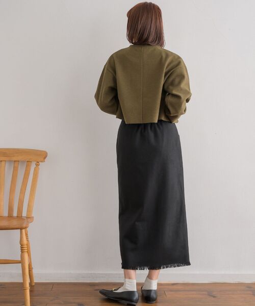 RETRO GIRL(レトロガール)の「前ジップナローSK(スカート・レディース・ブルー系その他2/グレー系その他2/ブラック・FREE)」の7枚目の写真