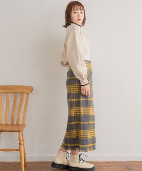 RETRO GIRL(レトロガール)の「前ジップナローSK(スカート・レディース・ブルー系その他2/グレー系その他2/ブラック・FREE)」の18枚目の写真
