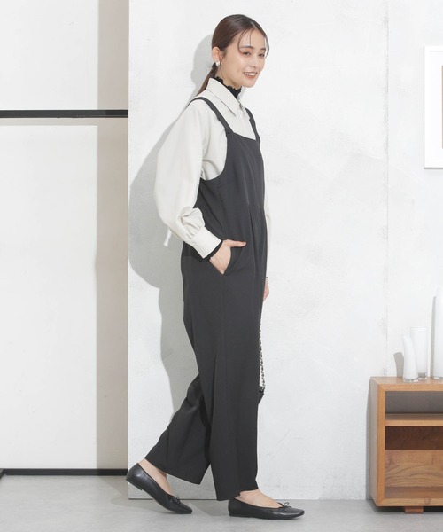 NANO universe（ナノユニバース）の「サロペットパンツ（サロペット/オーバーオール・レディース・グレー/ライトブラウン/ブラック・FREE）」の18枚目の写真