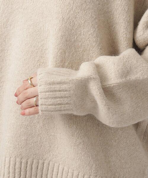 SHOO・LA・RUE（シューラルー）の「◆すっきり見え 衿付き ふわふわ ゆったりニット（ニット/セーター・レディース・オフホワイト/ネイビー/ベージュ・00）」の16枚目の写真