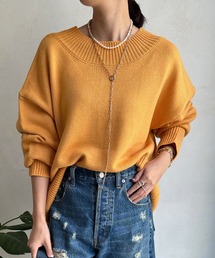 DouDouニットセーター 新品　イエロー　長袖 DouDouニットセーター 新品 イエロー 長袖 - トップスオンライン